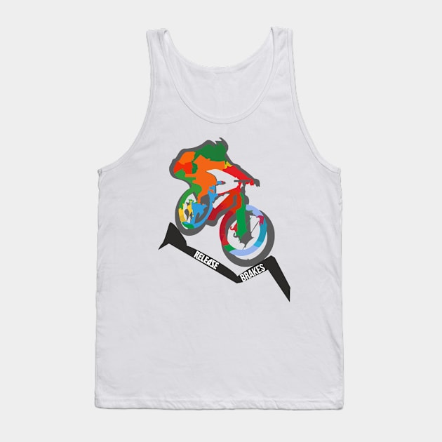 Mountain Bike release brakes Tank Top by thewellnesstrainer1